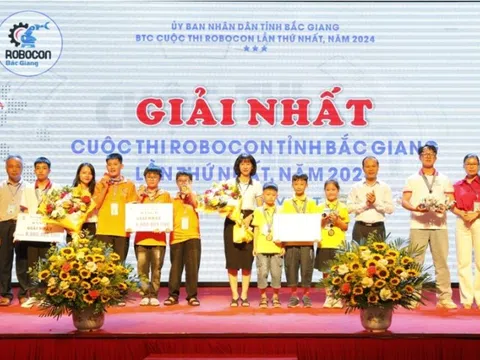 30 đội đoạt giải tại Cuộc thi Robocon tỉnh Bắc Giang