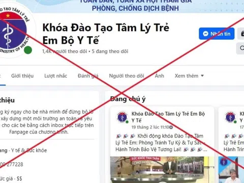 Cảnh giác với các khóa đào tạo tâm lý mạo danh Bộ Y tế