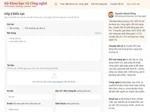 Bộ Khoa học và Công nghệ có thêm kênh kết nối trực tiếp với người dân