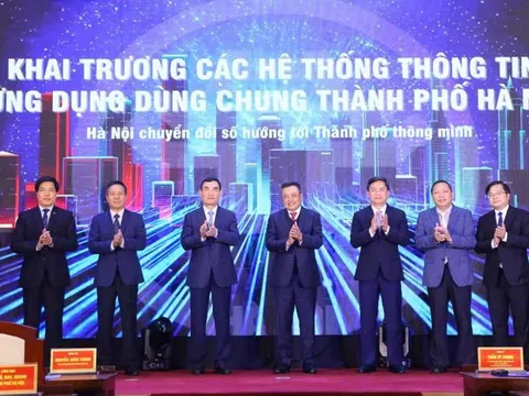 Hà Nội: Khai trương các hệ thống thông tin, ứng dụng dùng chung