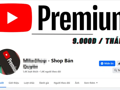 Cảnh báo sập bẫy lừa đảo trực tuyến gói YouTube Premium giá 9.000 đồng