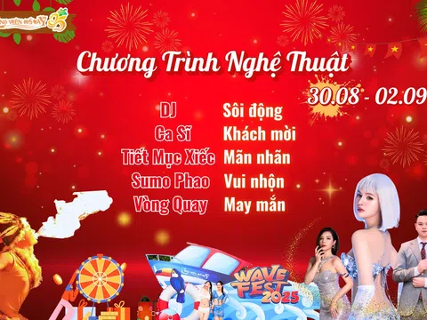 Chuỗi Sự Kiện Hấp Dẫn Tại Công viên Nước Hồ Tây Dịp 2/9