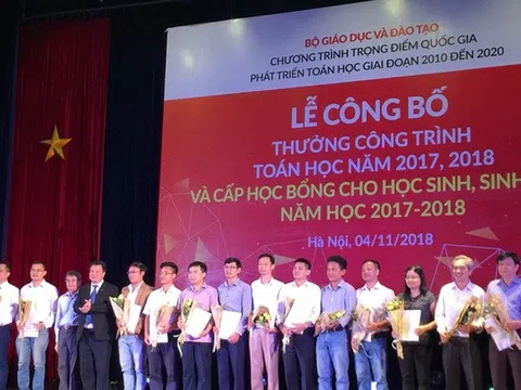 Những thông tin cần biết về Giải thưởng công trình Toán học xuất sắc năm 2023