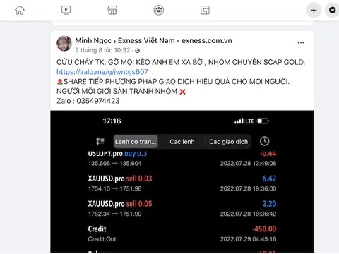 Cám dỗ từ Forex